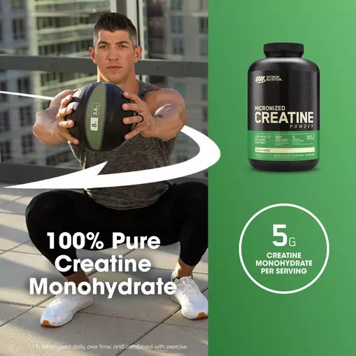 Optimum Nutrition Micronized Creatine Powder Unflavored 1.32 lb (120 Servings) Pakistan | 728-QNUKBR