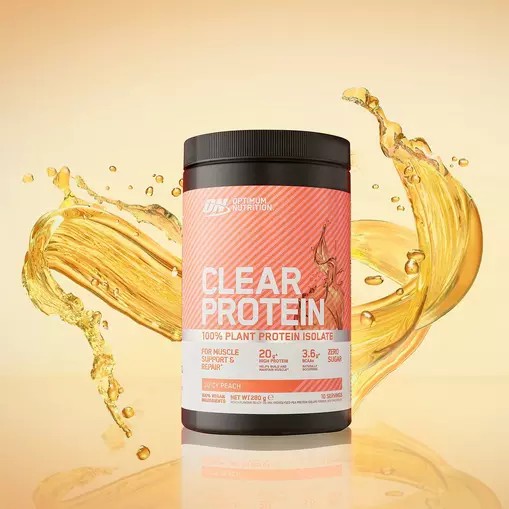 Optimum Nutrition ON Clear Protein 100% Plant Protein Isolate Juicy Peach 280 grams (10 Servings) Pakistan | 236-URIDZO